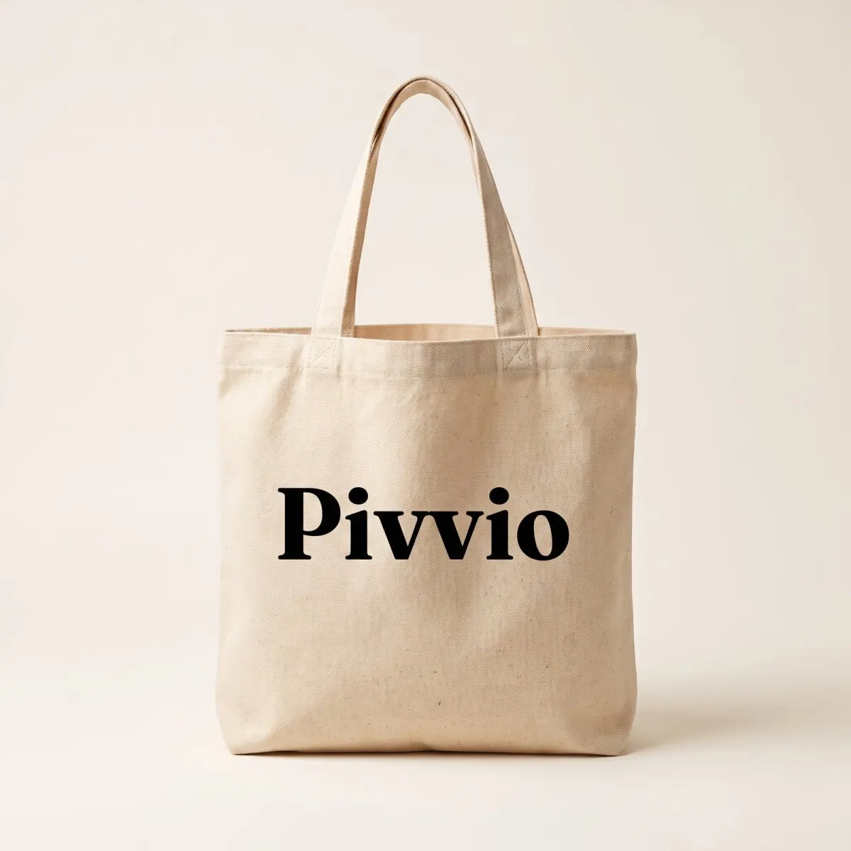 Canvas tote with the Pivvio logo